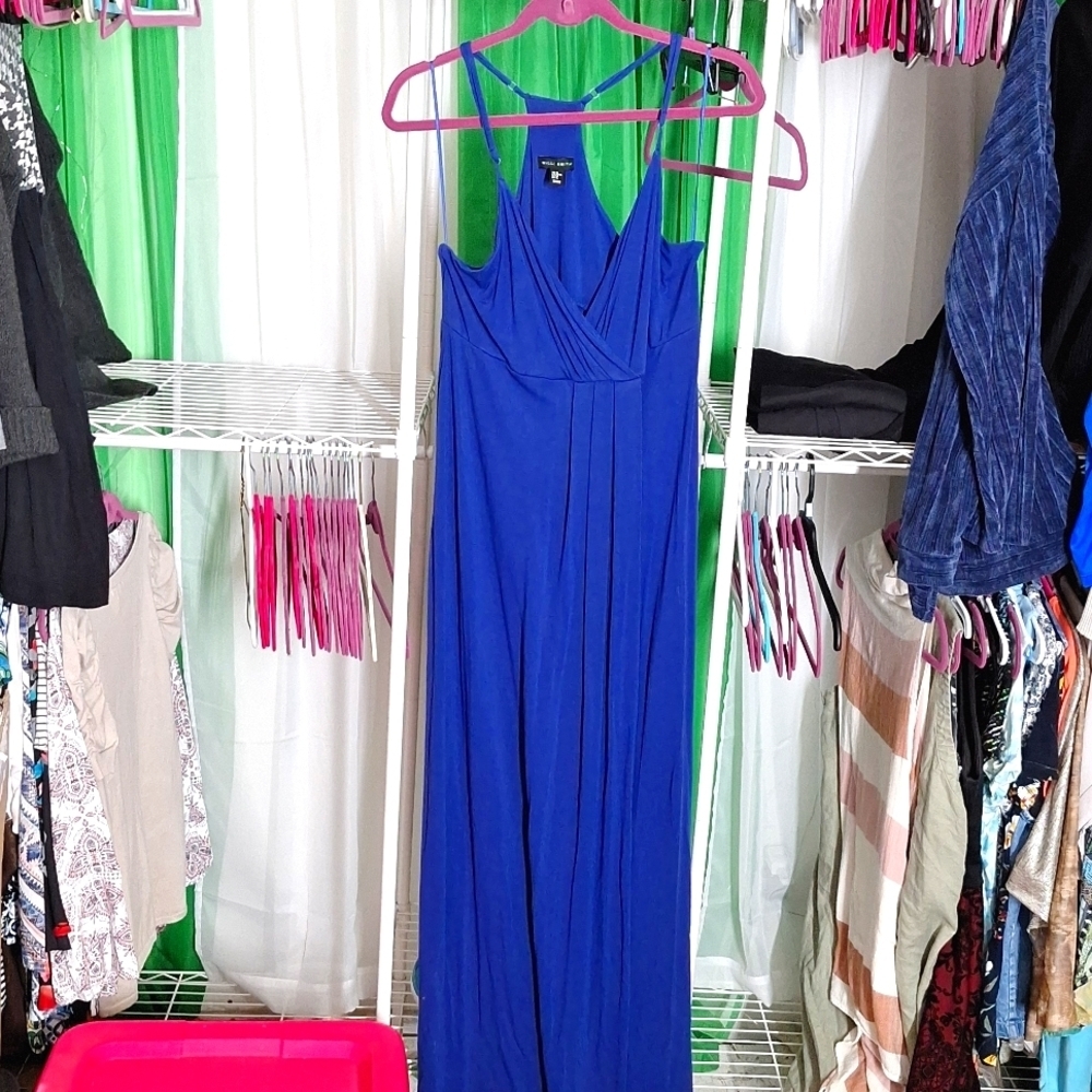 Willi Smith Royal Blue Maxi Dress